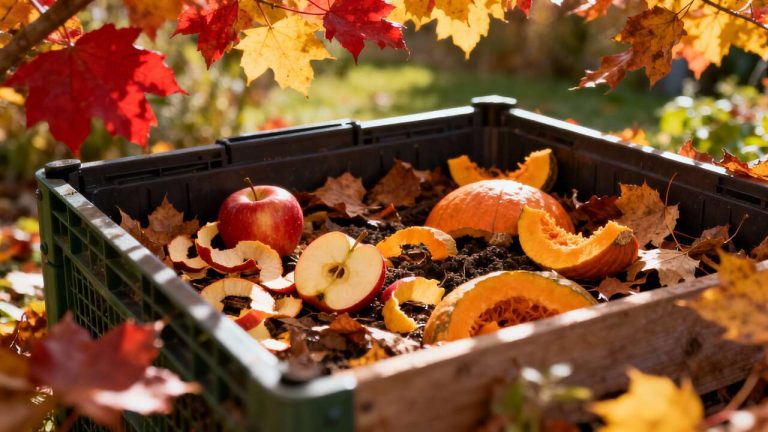 Le secret pour réactiver un composteur endormi avec les simples déchets de cuisine de la saison d'automne